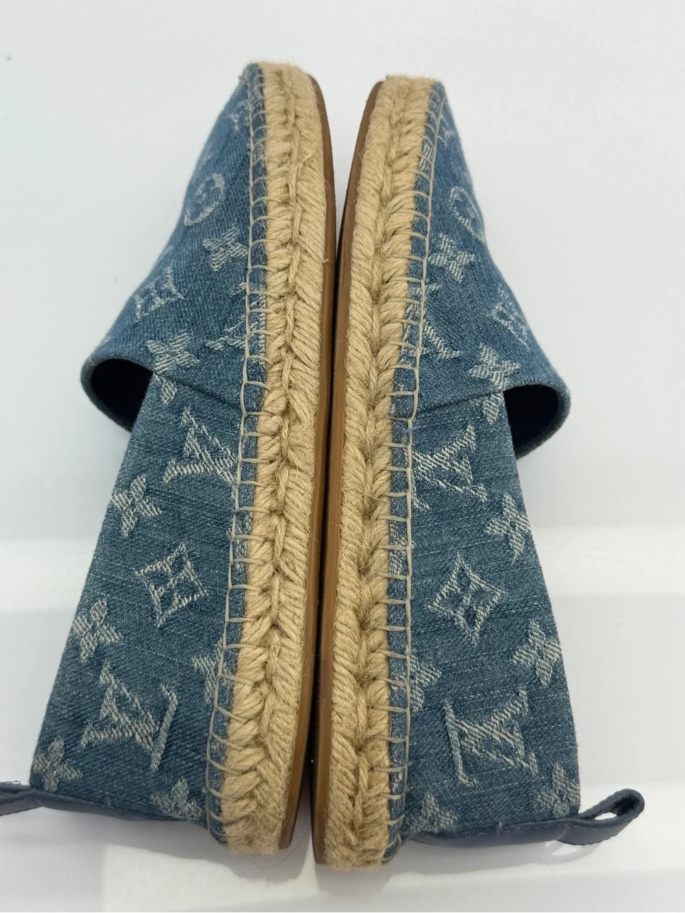 Louis Vuitton Women's Starboard Denim Espadrille Slip-Ons 36.5
